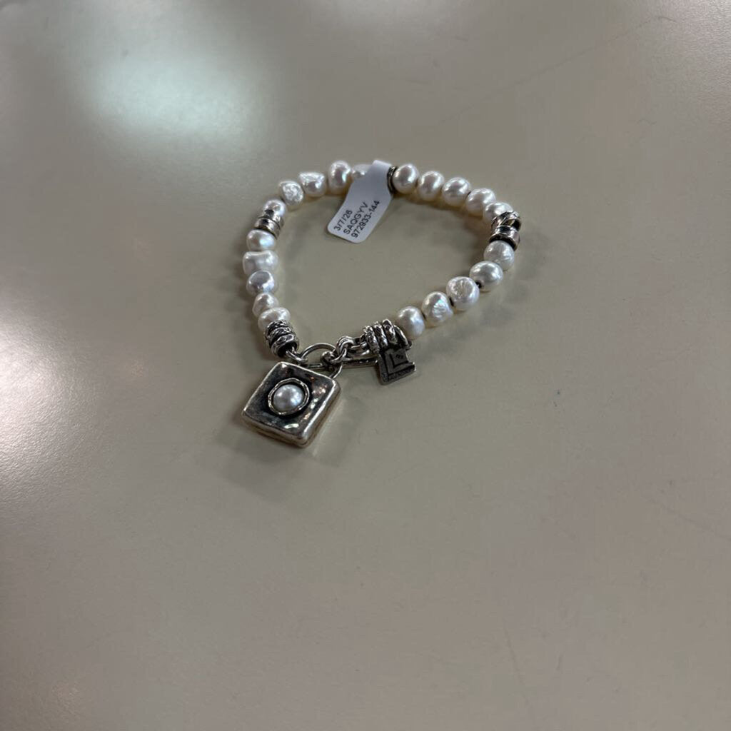 Vintage Silpada Sterling Silver Freshwater Pearl Bracelet