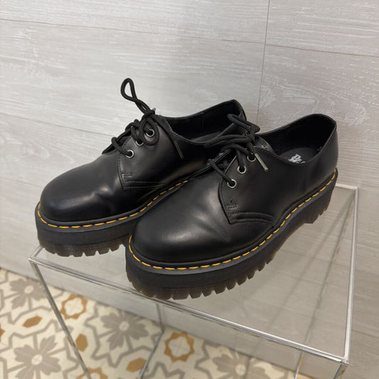 Dr Martens 1461 Smooth Leather Platform Shoes 8