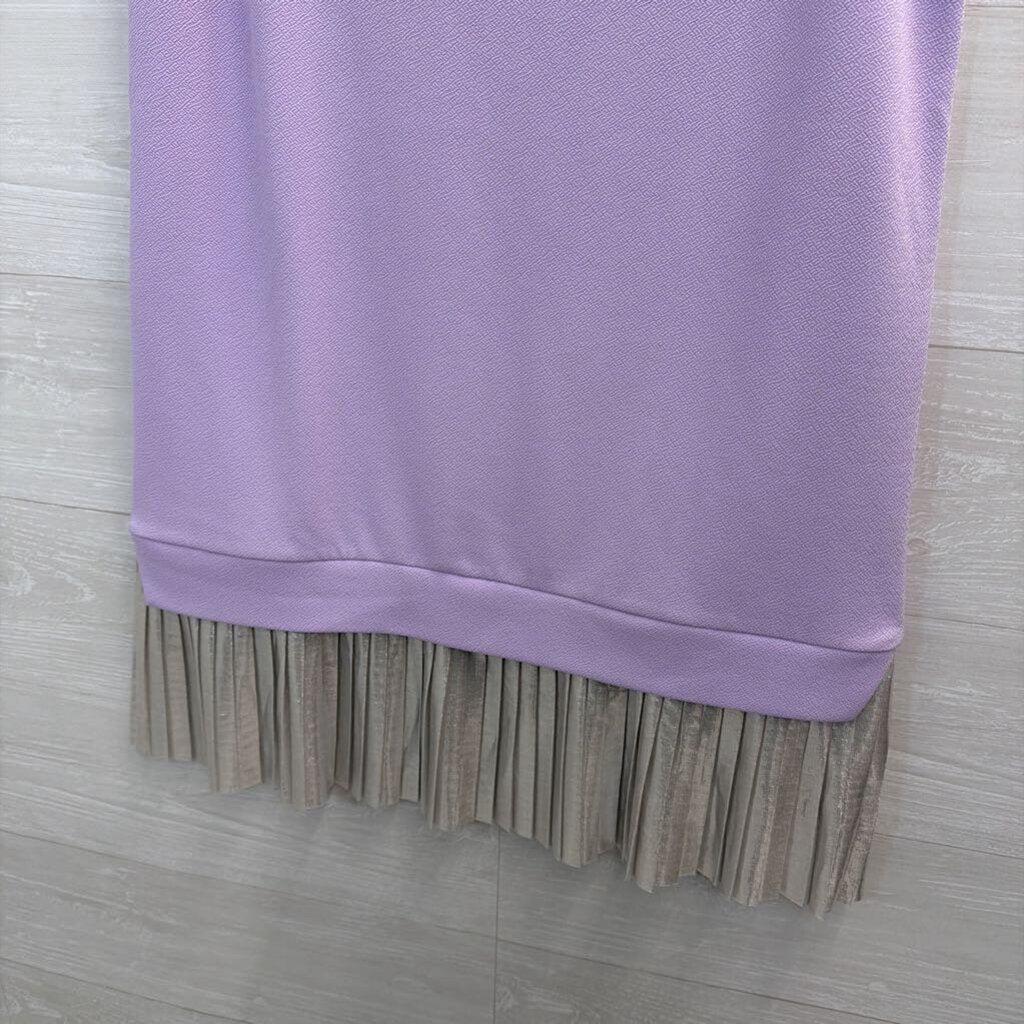Asos Purple/ Silver Pleated Edge Sleeveless Top 8