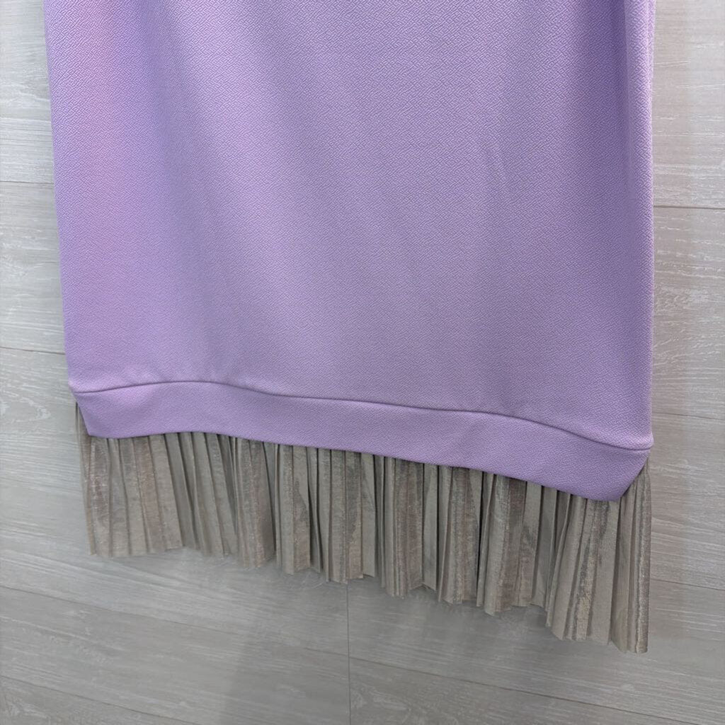 Asos Purple/ Silver Pleated Edge Sleeveless Top 8