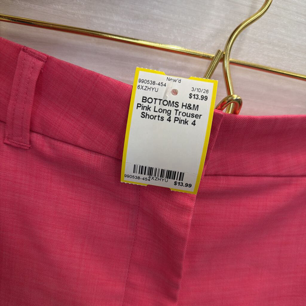 Pink Long Trouser Shorts 4