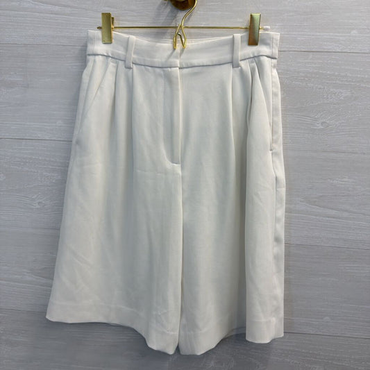 White Long Trouser Shorts 4