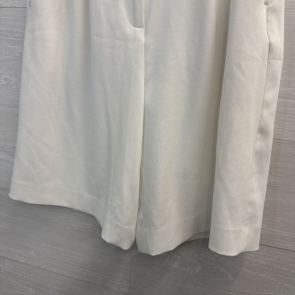 White Long Trouser Shorts 4