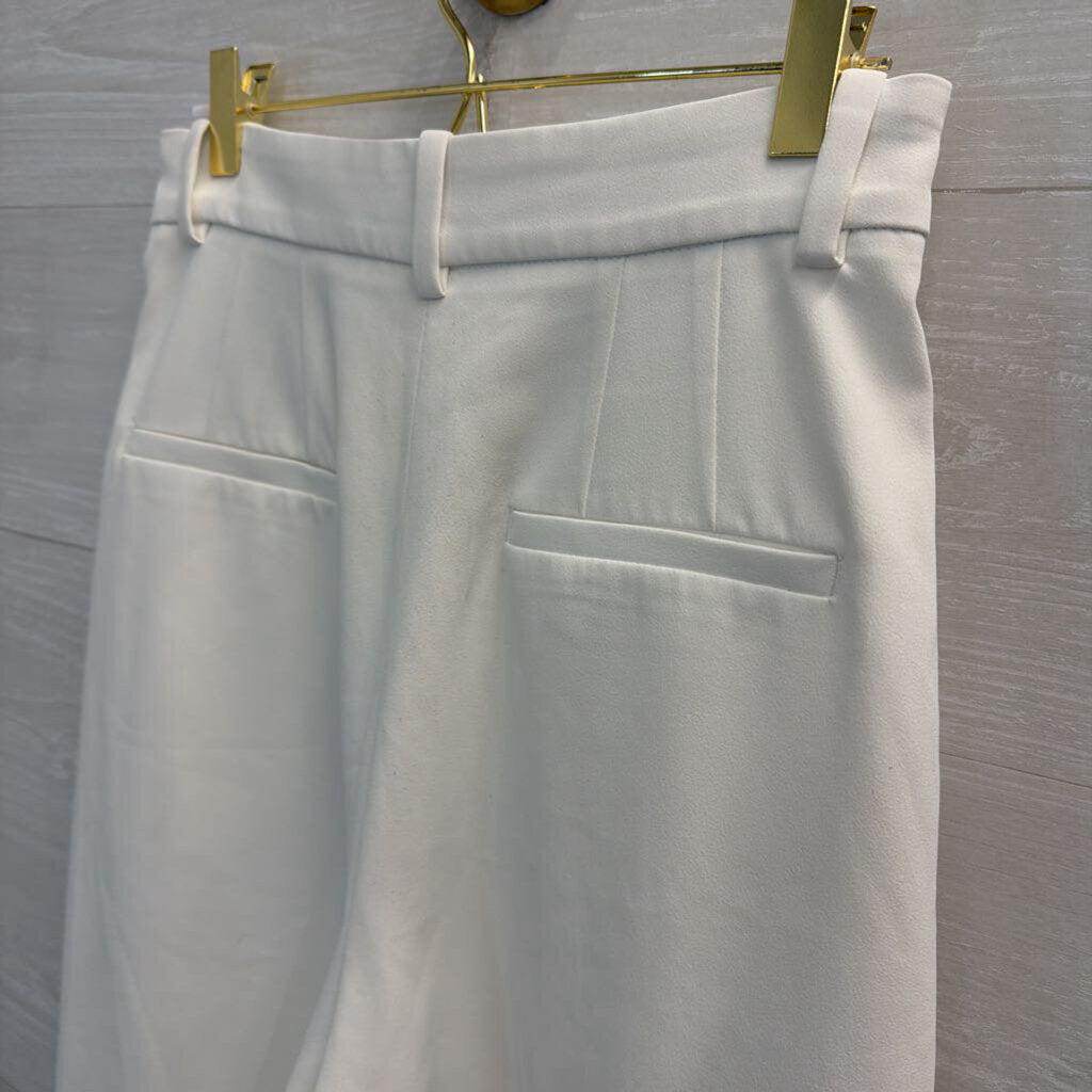 White Long Trouser Shorts 4