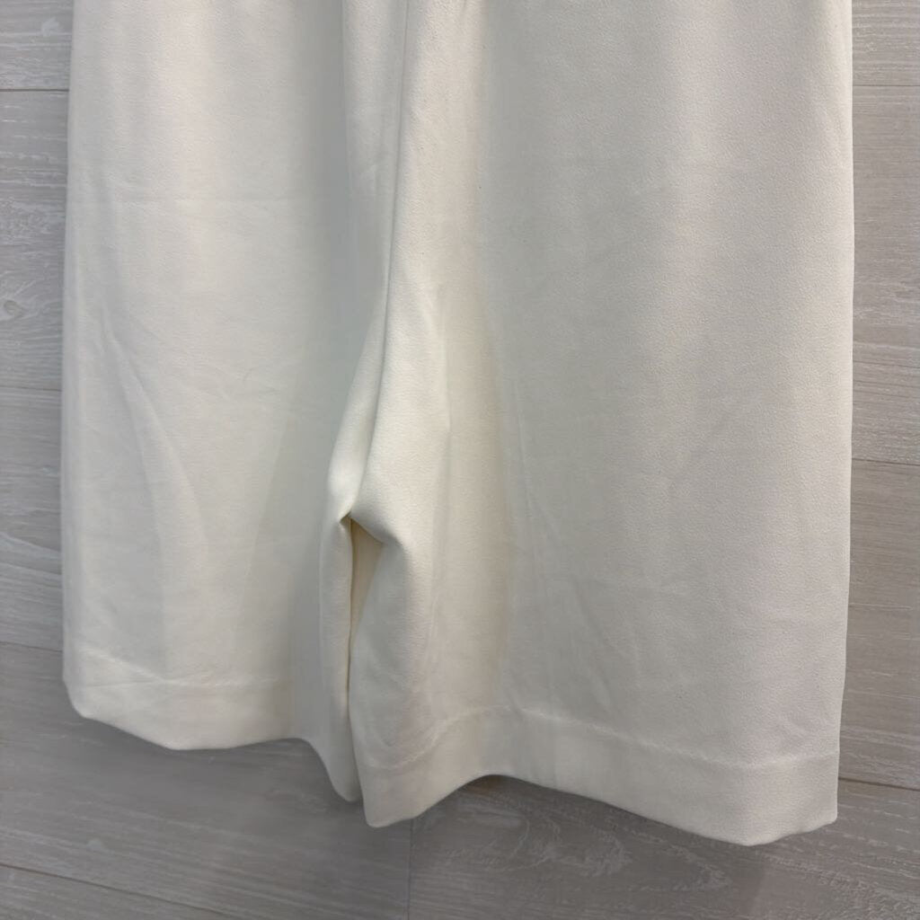 White Long Trouser Shorts 4