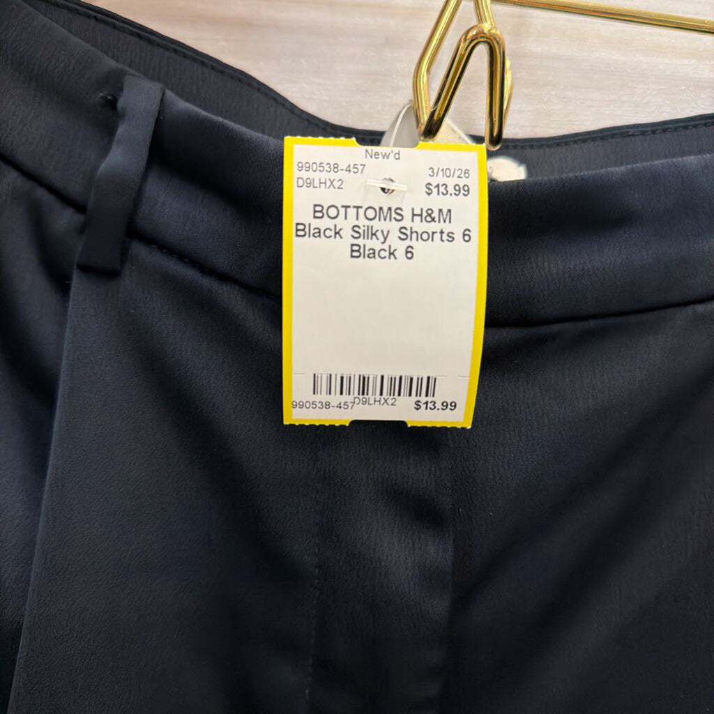 Black Silky Shorts 6