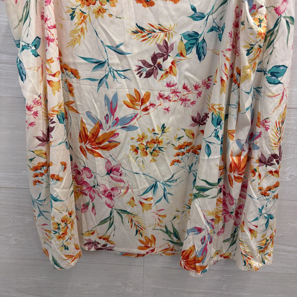 Torrid White/ Multi Floral Print Tank Top 3