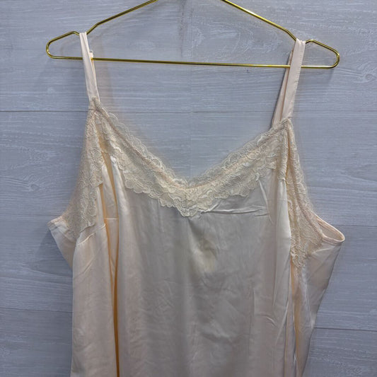 Torrid Cream Silky Lace Trim Tank Top 3