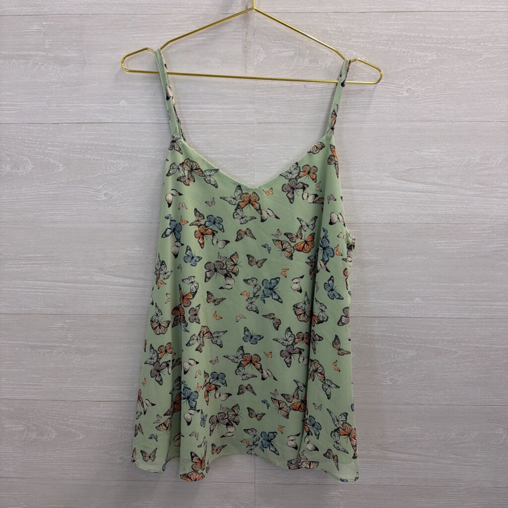 Torrid Green/ Multi Butterfly Print Tank Top 2
