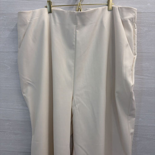 Studio by Torrid Ivory Pull On Wide Leg Trouser Pants 4