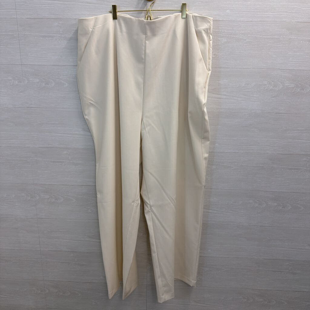Studio by Torrid Ivory Pull On Wide Leg Trouser Pants 4