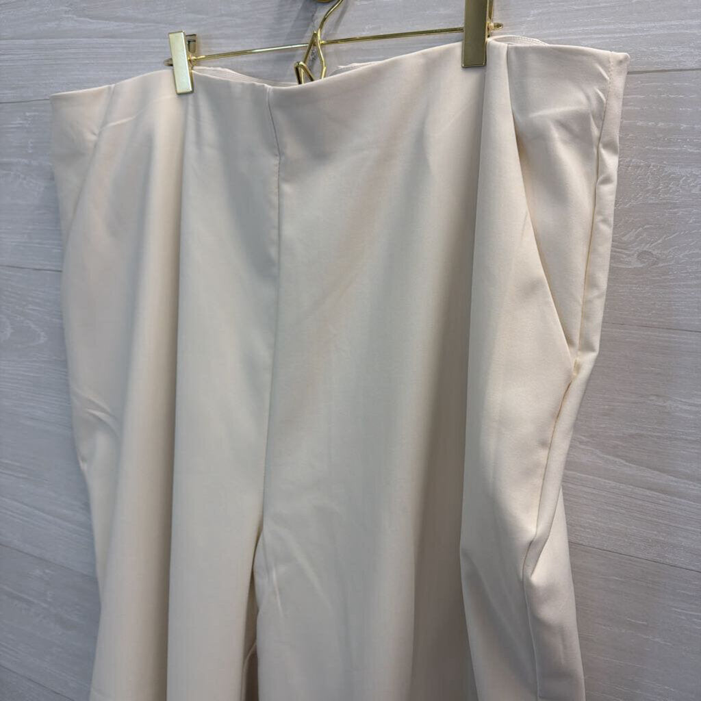 Studio by Torrid Ivory Pull On Wide Leg Trouser Pants 4