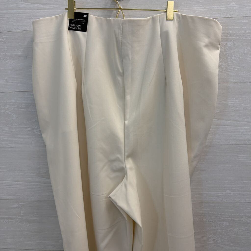 Studio by Torrid Ivory Pull On Wide Leg Trouser Pants 4