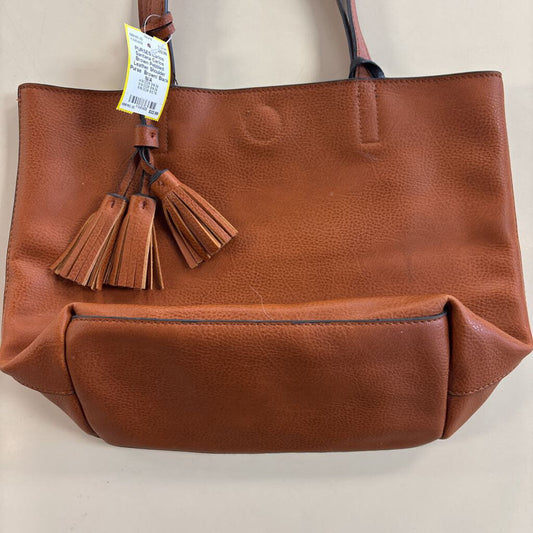 Carlos Brown Pebbled Leather Shoulder Purse