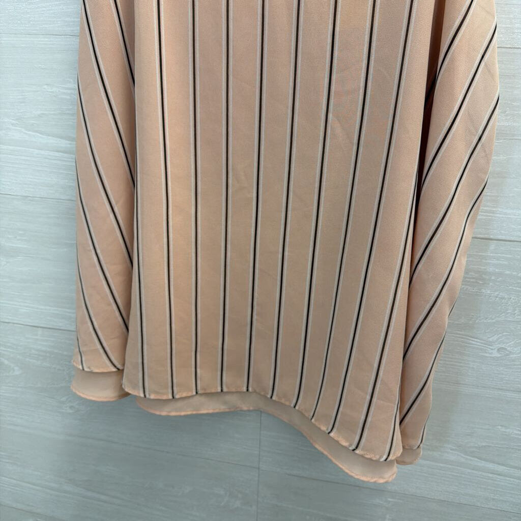 Torrid Pink/ Black Striped Tank Top 1