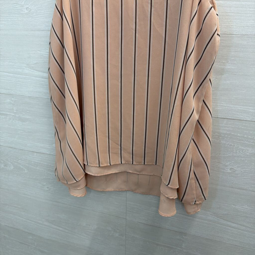 Torrid Pink/ Black Striped Tank Top 1