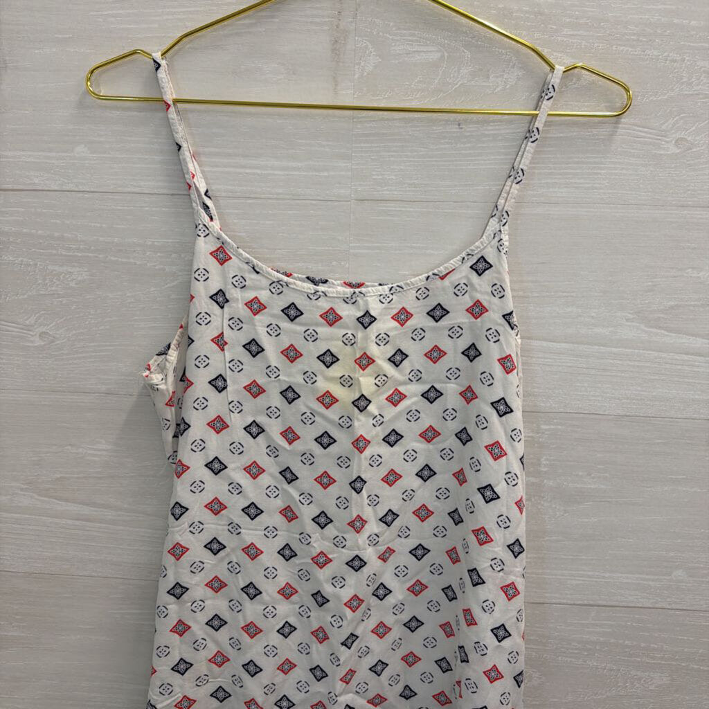 Cotton On White/ Multi Print Tank Top Large