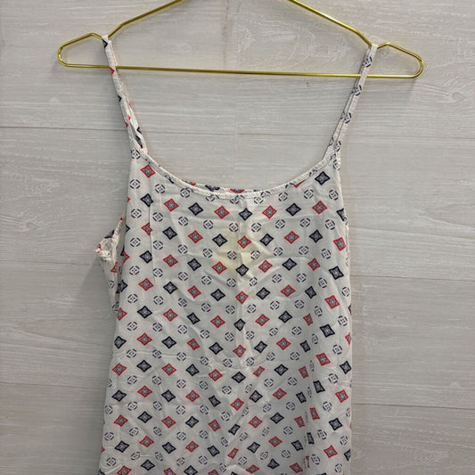 Cotton On White/ Multi Print Tank Top Large