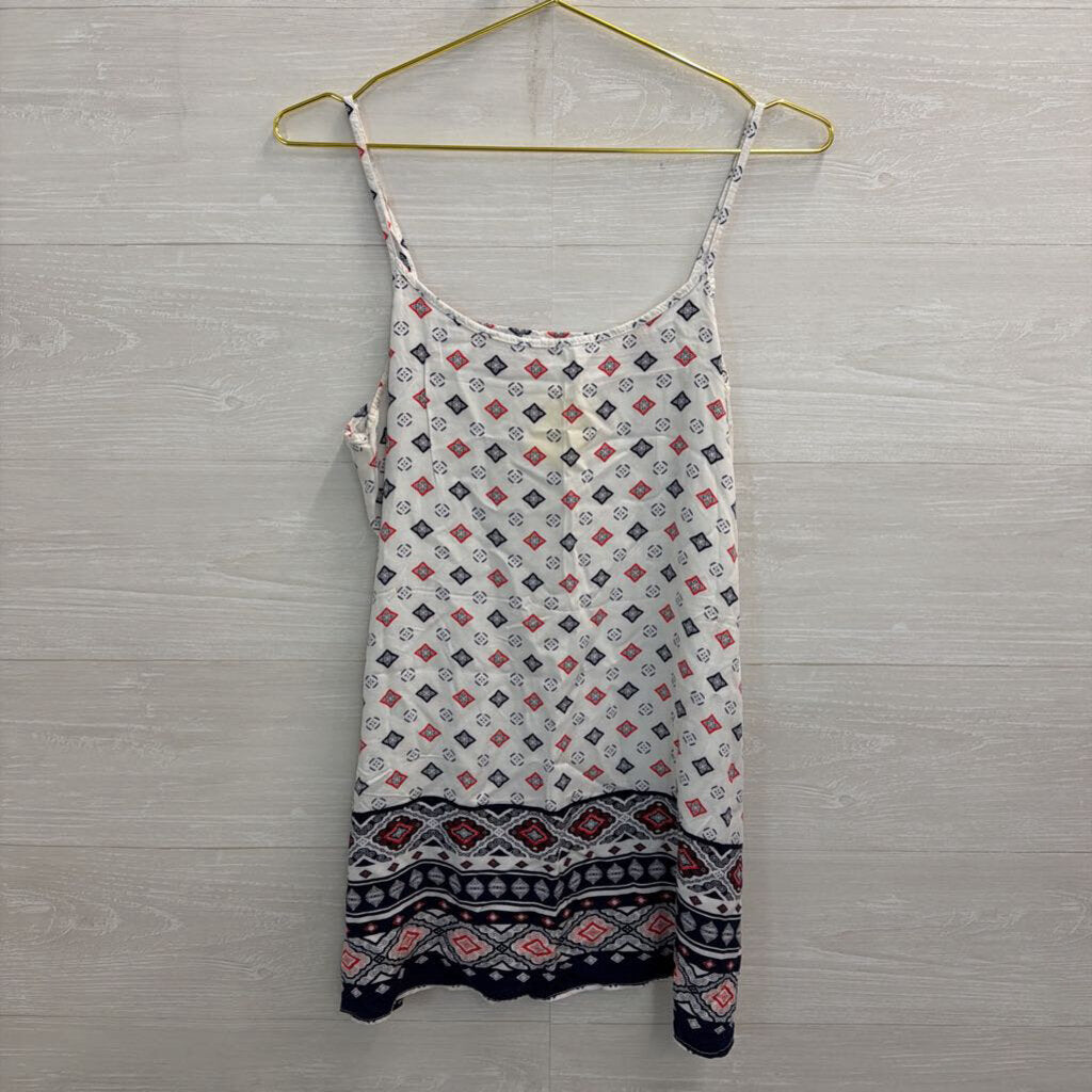Cotton On White/ Multi Print Tank Top Large