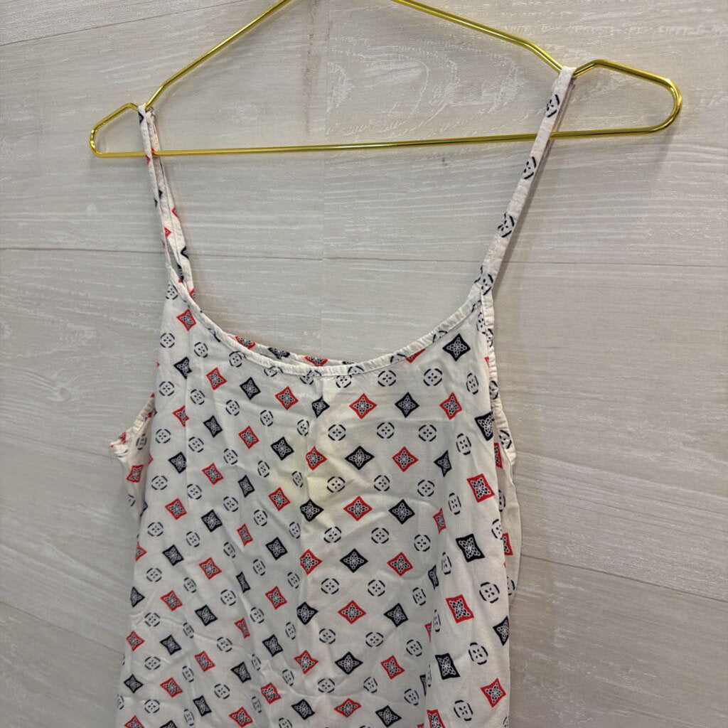 Cotton On White/ Multi Print Tank Top Large