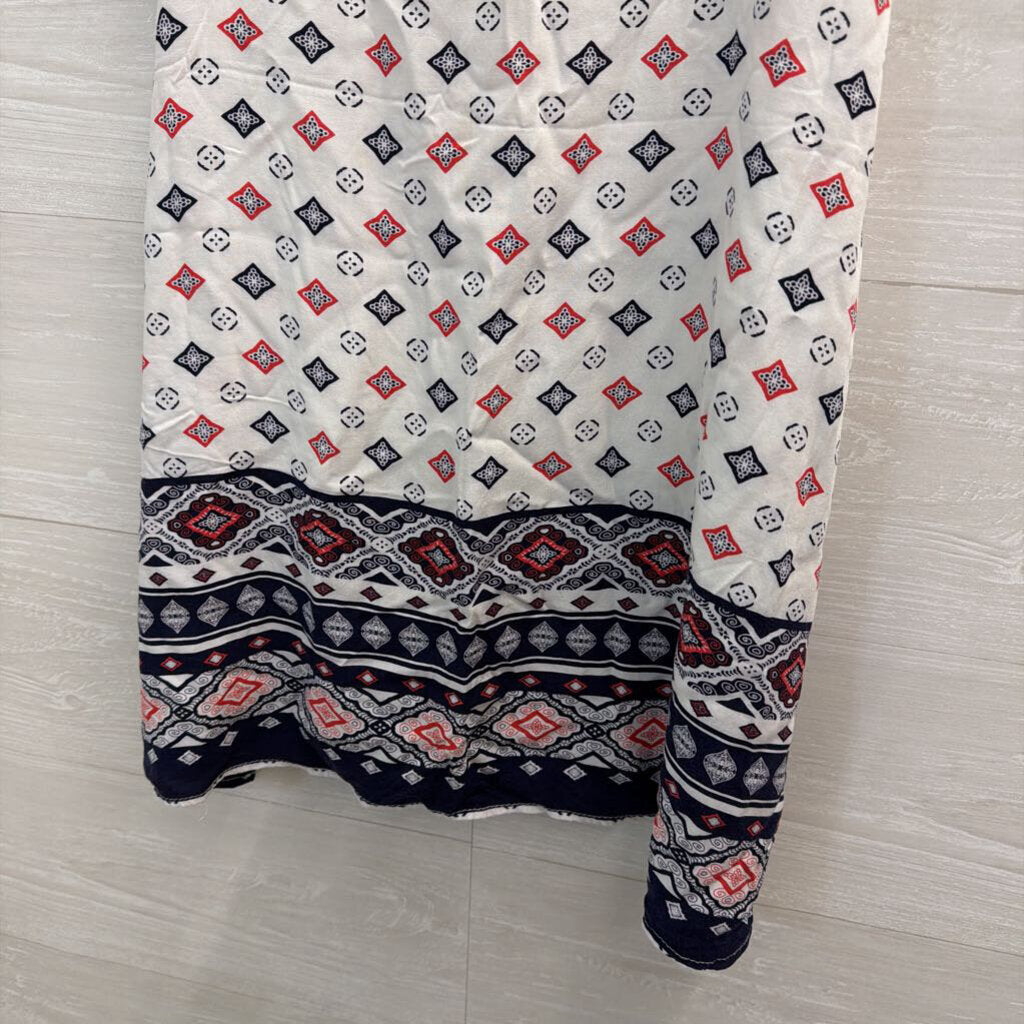 Cotton On White/ Multi Print Tank Top Large