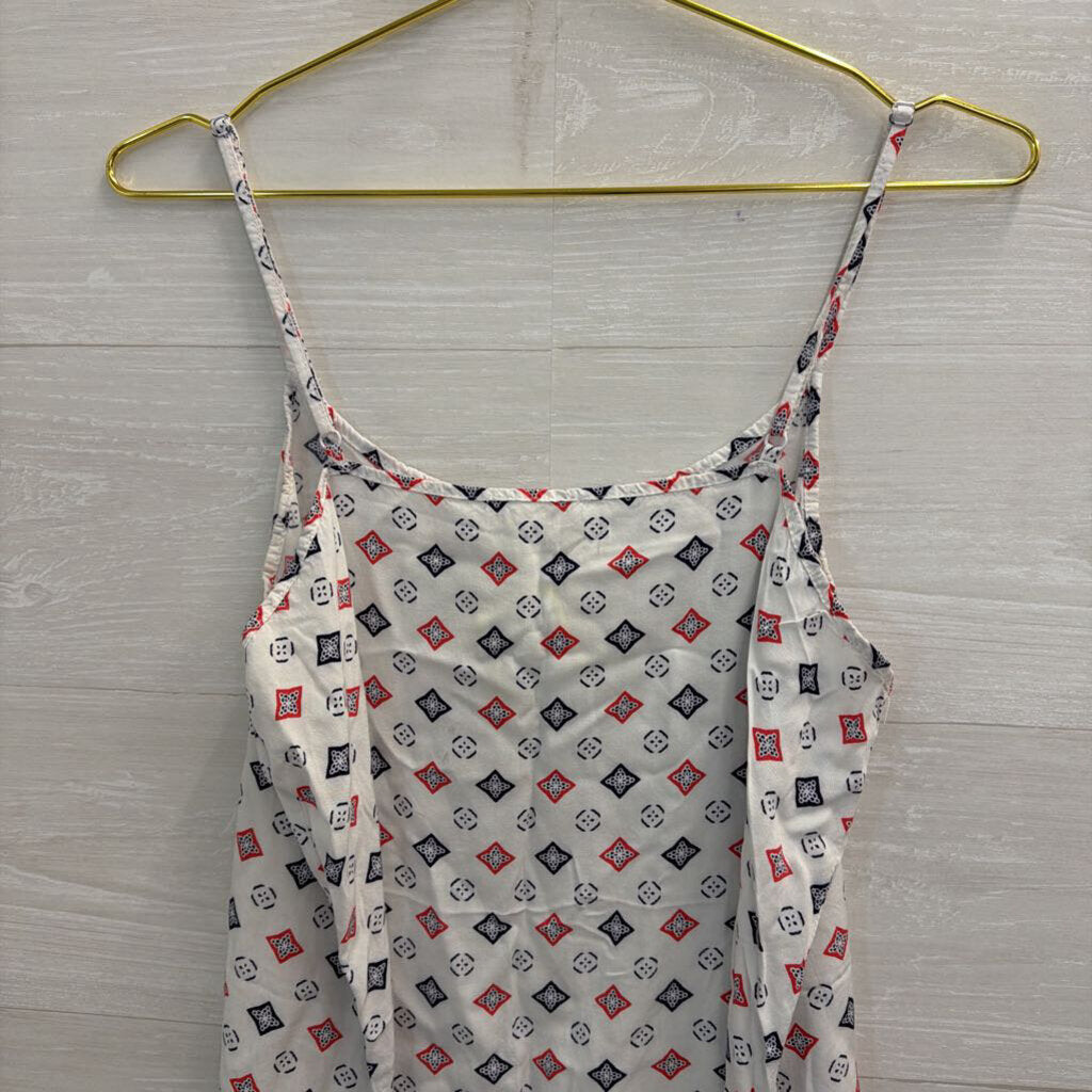 Cotton On White/ Multi Print Tank Top Large