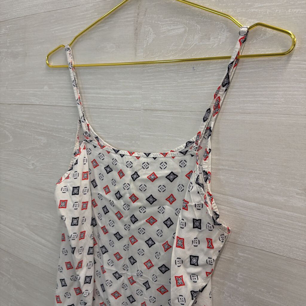 Cotton On White/ Multi Print Tank Top Large