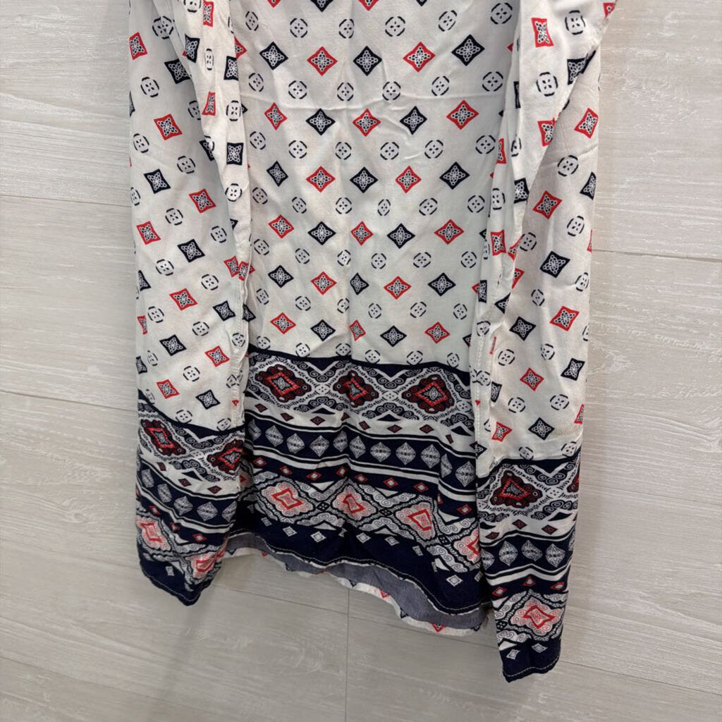 Cotton On White/ Multi Print Tank Top Large