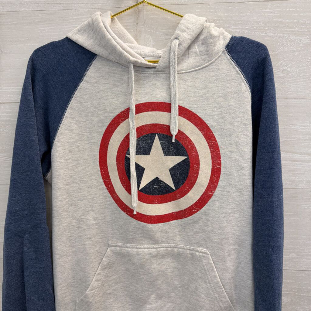 Universal Studios Grey/ Multi Captain American Hoodie Medium