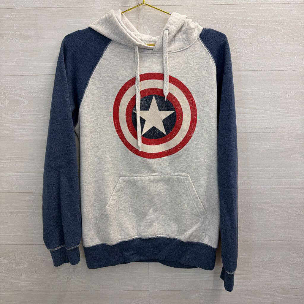 Universal Studios Grey/ Multi Captain American Hoodie Medium