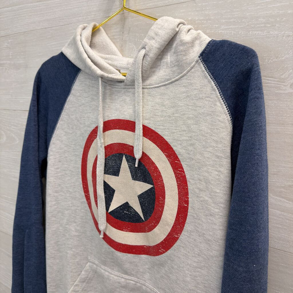 Universal Studios Grey/ Multi Captain American Hoodie Medium