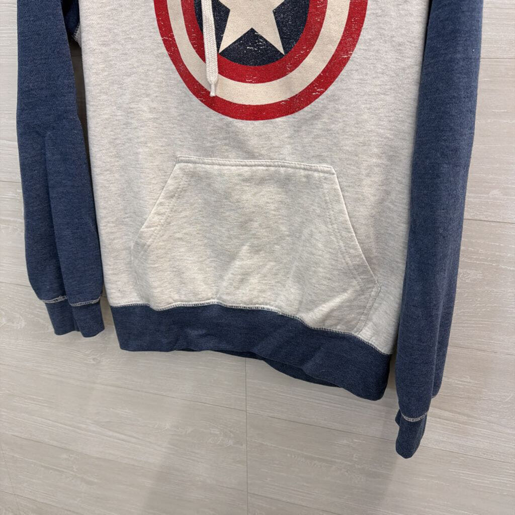 Universal Studios Grey/ Multi Captain American Hoodie Medium