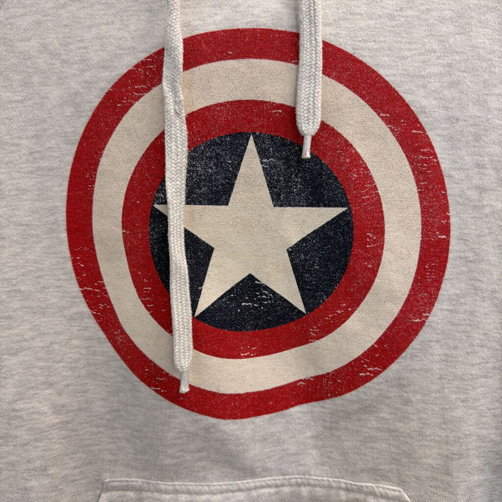 Universal Studios Grey/ Multi Captain American Hoodie Medium