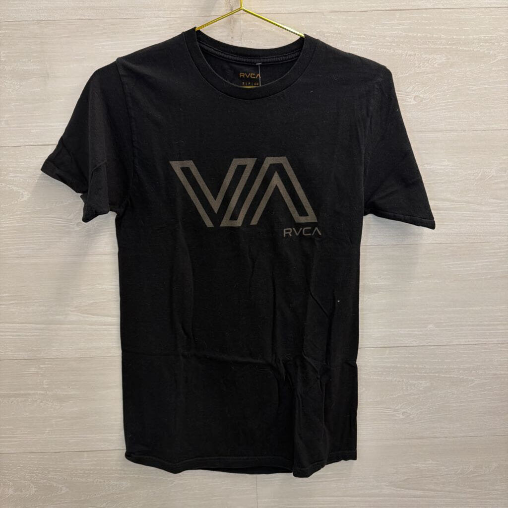 RVCA Black Short Sleeve Graphic Tee Small