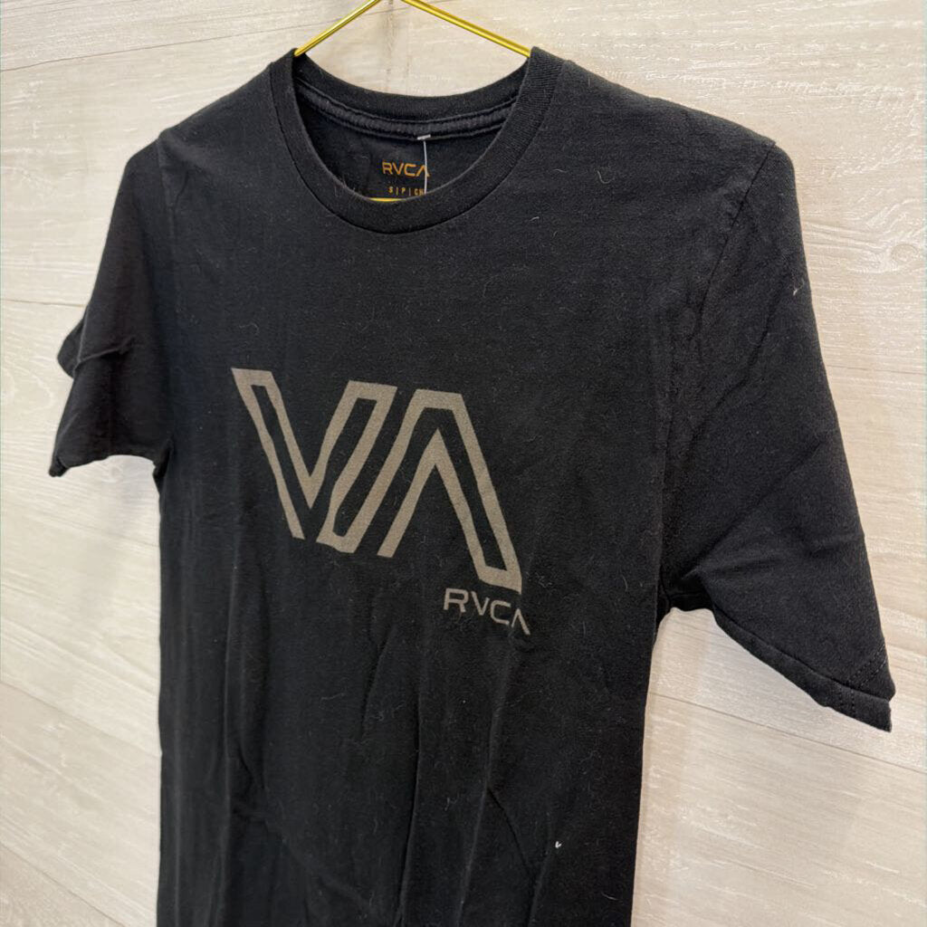 RVCA Black Short Sleeve Graphic Tee Small