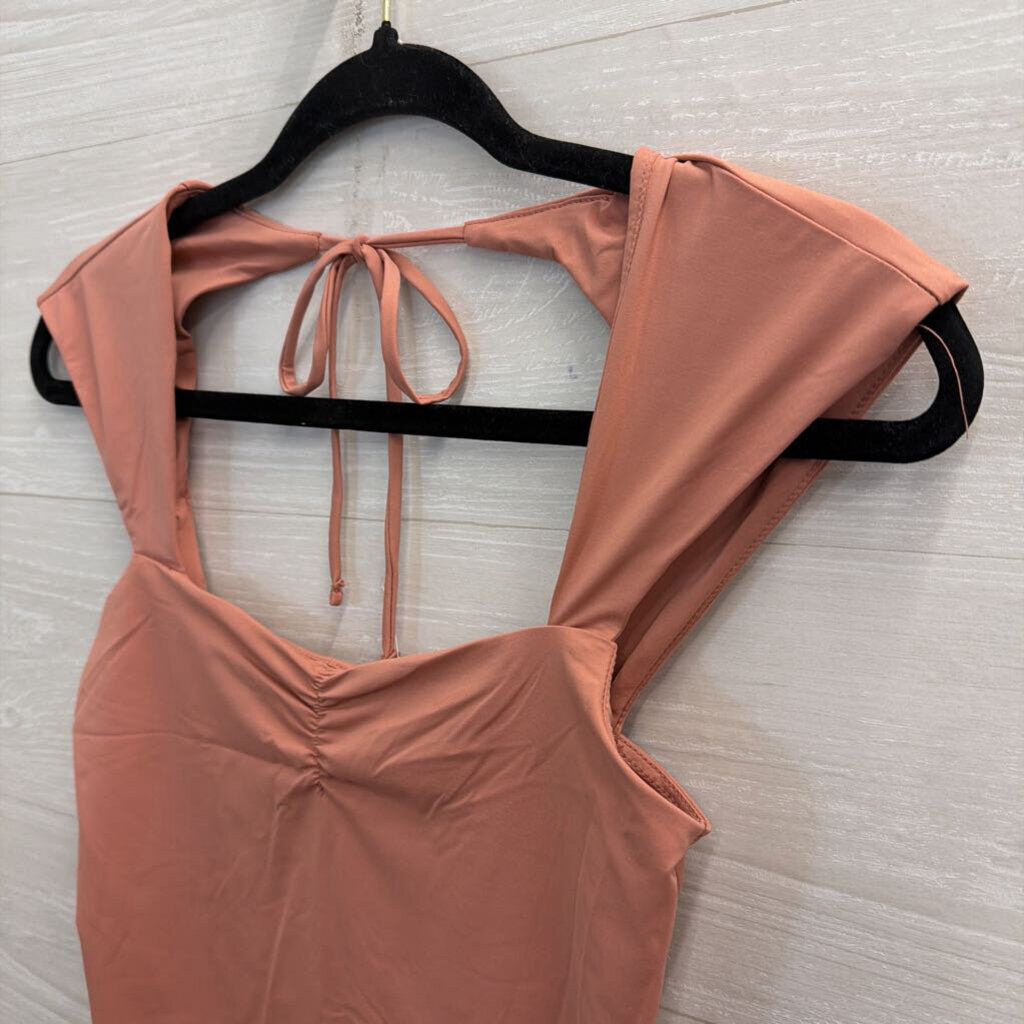 Pink Rose Pink Cropped Tank Top Small