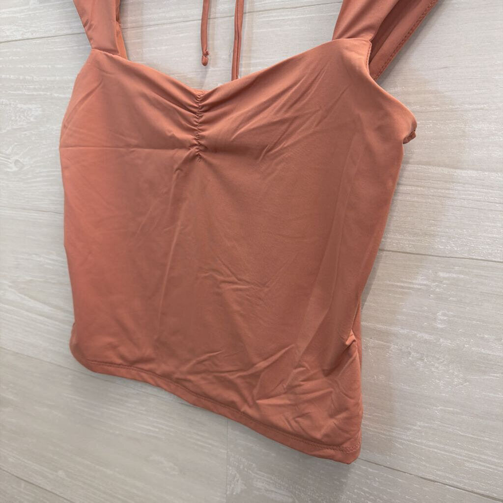 Pink Rose Pink Cropped Tank Top Small