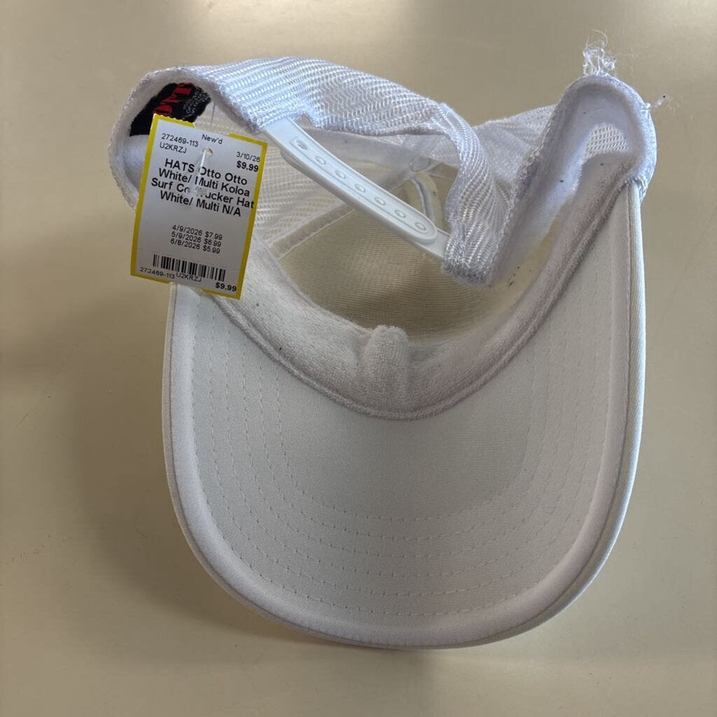 Otto White/ Multi Koloa Surf Co Trucker Hat