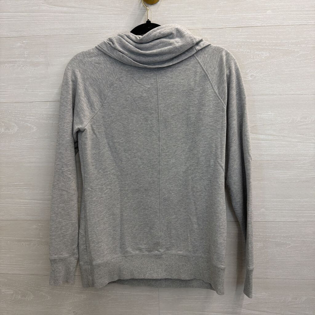 LL Bean Grey Cowl Neck Long Sleeve Pullover Small