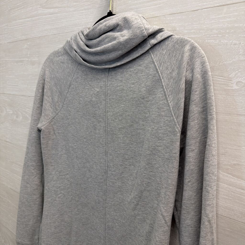LL Bean Grey Cowl Neck Long Sleeve Pullover Small