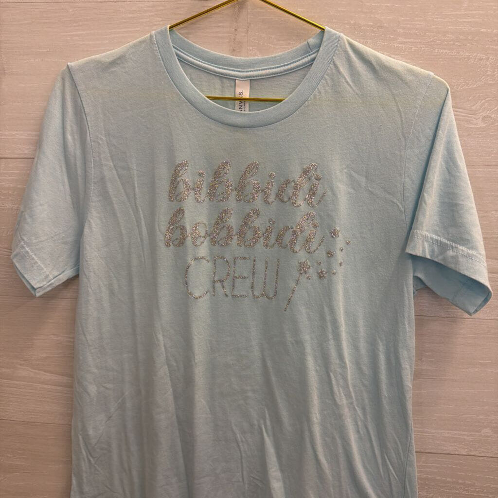 Canvas Blue/ Silver Bibbidi Bobbidi Crew Short Sleeve Top Medium