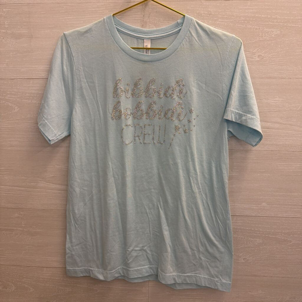 Canvas Blue/ Silver Bibbidi Bobbidi Crew Short Sleeve Top Medium