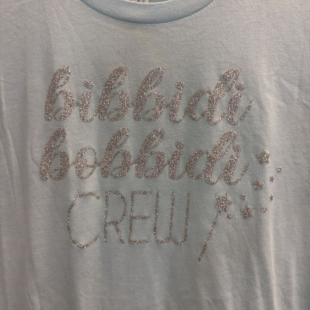 Canvas Blue/ Silver Bibbidi Bobbidi Crew Short Sleeve Top Medium