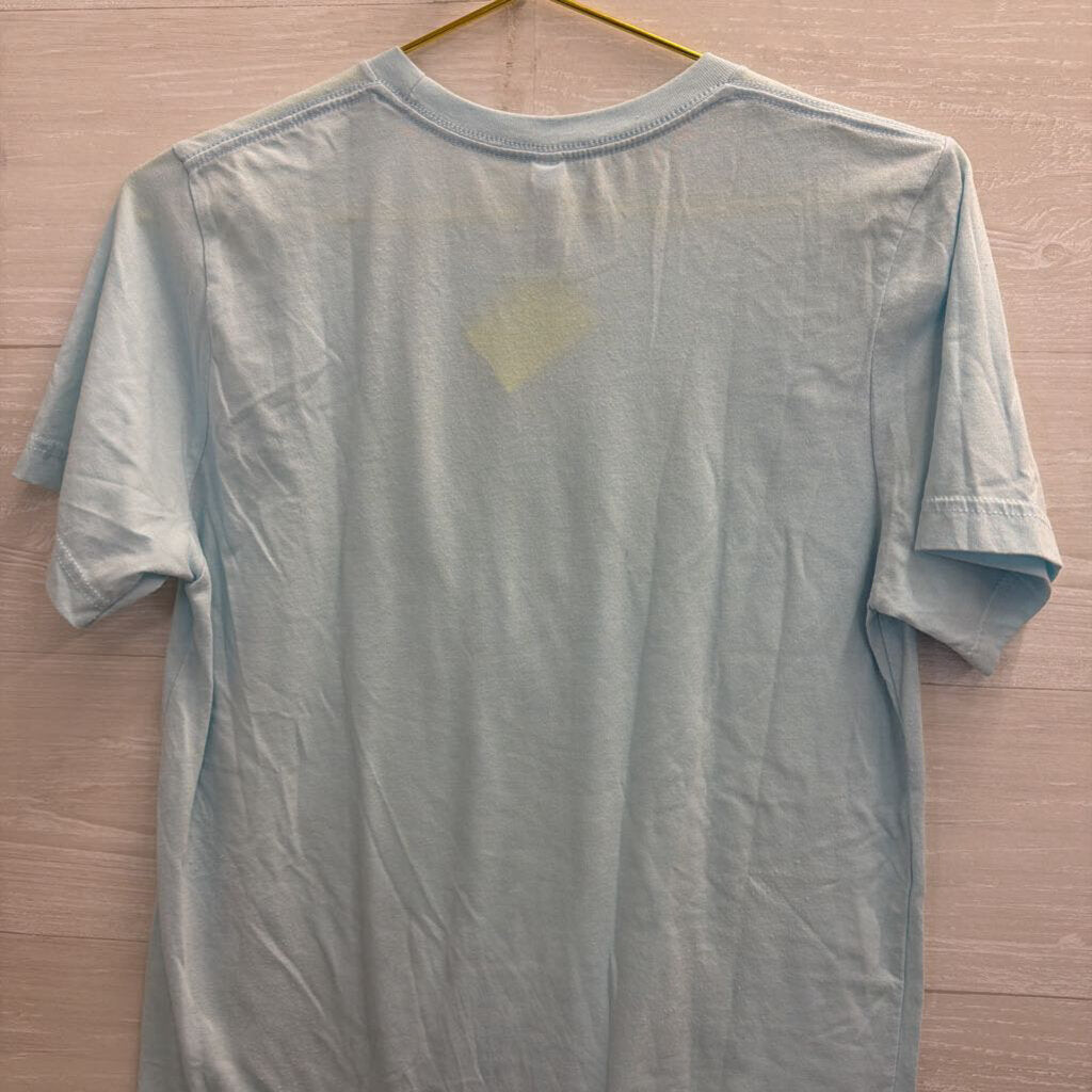 Canvas Blue/ Silver Bibbidi Bobbidi Crew Short Sleeve Top Medium