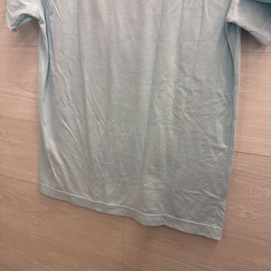 Canvas Blue/ Silver Bibbidi Bobbidi Crew Short Sleeve Top Medium
