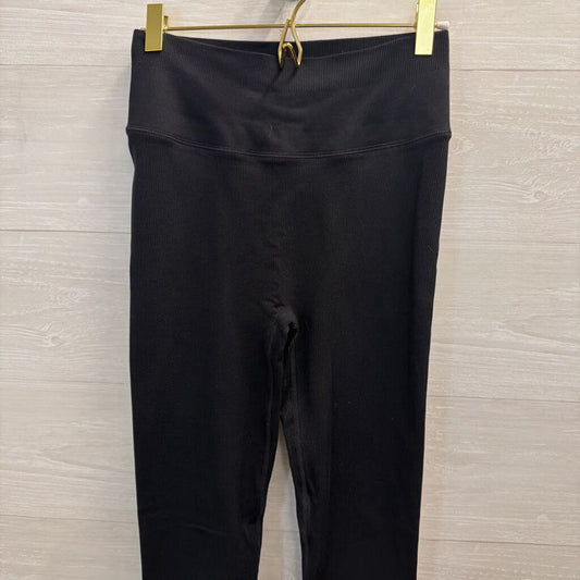 Black Ribbed Leggings Small