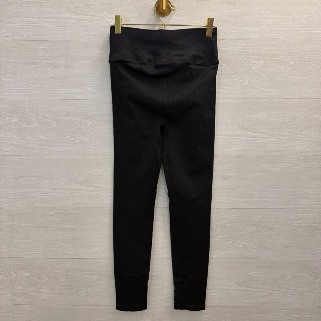 Black Ribbed Leggings Small