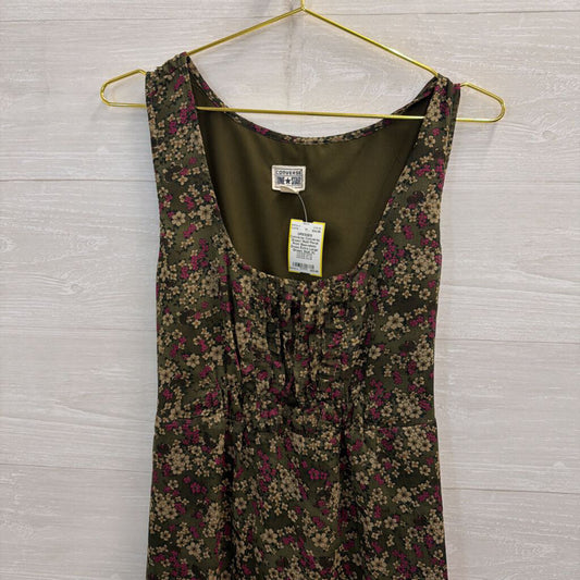 Converse Green/ Multi Floral Print Sleeveless Dress Extra Large