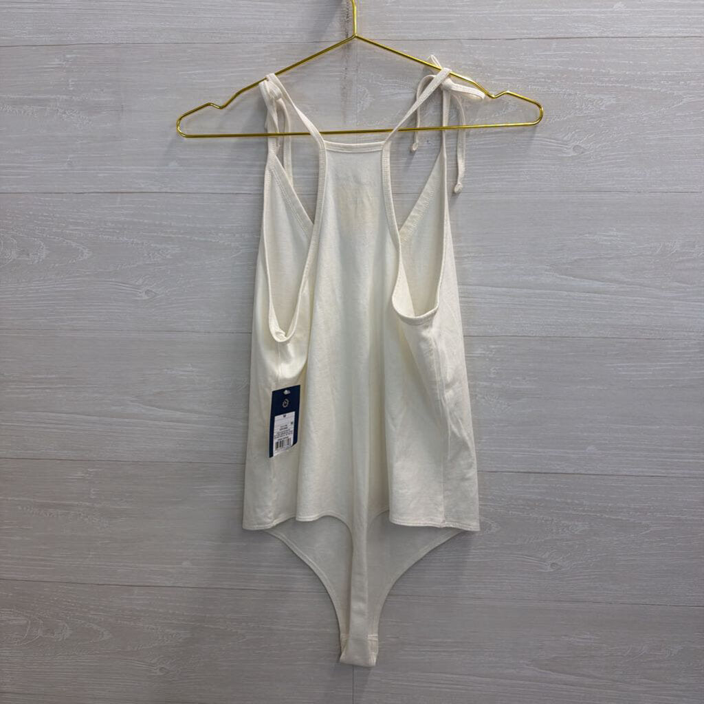 Universal Thread White V Neck Tank Bodysuit Medium