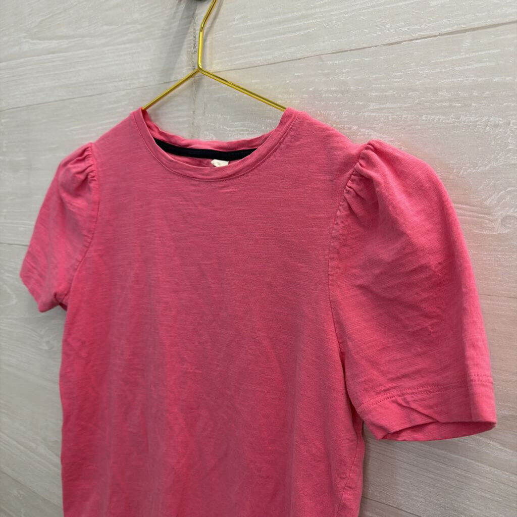 Boden Pink Short Puff Sleeve Top Extra Small